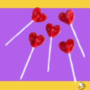 CHUPALETA ROJA CORAZON X20