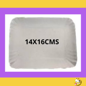 BANDEJA CARTON GRIS RECTANGULAR N1 X10