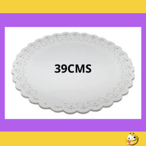 BANDEJA PLASTICA CON BLONDA REDONDA 39