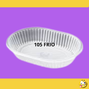 BANDEJA PLASTICA FRIO 105 OVALADA X10