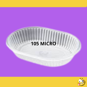 BANDEJA PLASTICA 105 MICRO X10 OVALADA