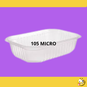 BANDEJA PLASTICA 105 MICRO X10 RECTANGULAR