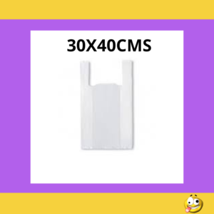 BOLSA CAMISETA BLANCA 30X40 X90