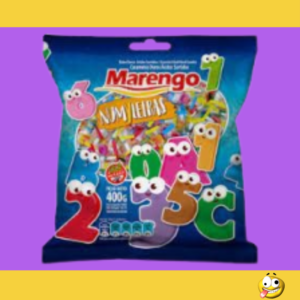 CARAMELO MARENGO duro ácido Num y Letras 100UN