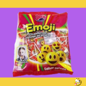 CHUPALETA TATUAJE EMOJI OPEN 80U