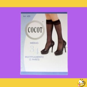 MEDIAS 3/4 COCOT CON LYCRA PANTYS MEDIAS X 1 PAR ART85