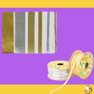 CINTA LUREX DORADA/PLATEADA POR METRO N°0
