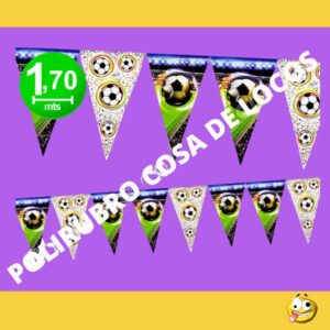 BANDERIN TRIANGULAR FUTBOL