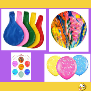 GLOBO PIÑATA 24" RAYADA/LISA