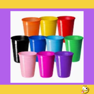VASO PLASTICO COLOR 200ML X10