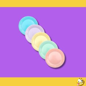 PLATO PLASTICO COLOR 17CMS X10