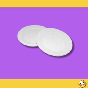 PLATO PLASTICO BLANCO 22CMS X1