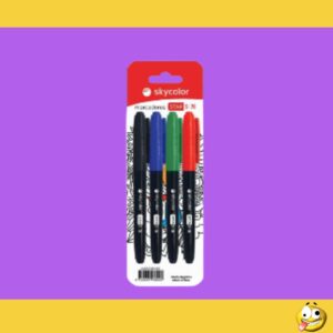 MARCADOR SKYCOLOR PERMANENTE PTA RED X4