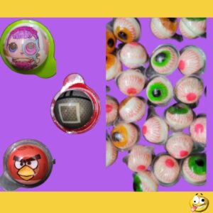GOMITAS BLANDAS OJOS/PERSONAJES X5