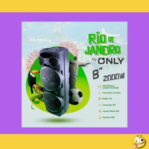 PARLANTE ONLY 8”x2 – MOD DS-2810 RIO DE JANEIRO