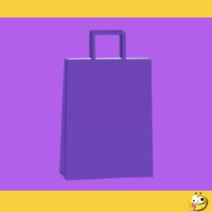 BOLSA PAPEL REGALO MEDIANA COLOR/KRAFT 22X10X30 X1