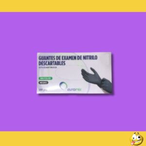 GUANTE LATEX NITRILO NEGRO CAJA