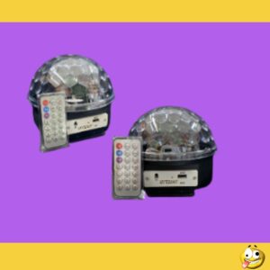 MEDIA ESFERA CON LUZ Y PARLANTE BLUETOOTH