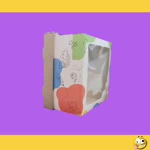 CAJA BANDEJA CON TAPA Y VISOR FELIZ DIA 20X20X12