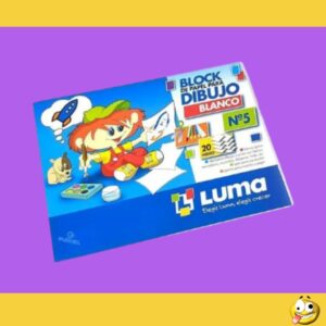BLOCK LUMA DIBUJO N5 X 20HS BLANCO