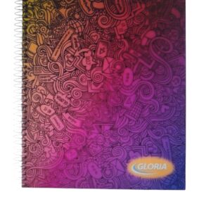 CUADERNO T/D GLORIA C/ESP N7 21X27 X100 HJS RAYADO