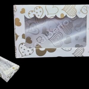 CAJA MULTIUSO CON VISOR ONDAS CORAZONES 18X11 45055