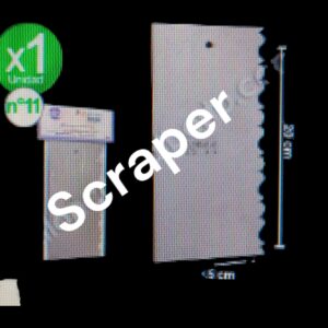 ESPATULA SCRAPER ACERO 20X10,5