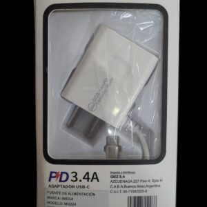 CARGADOR IMEGA 1 USB Y 1 TIPO C 3,4A 5674