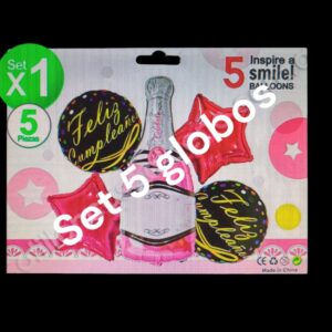 SET GLOBOS 5 PCS 56344